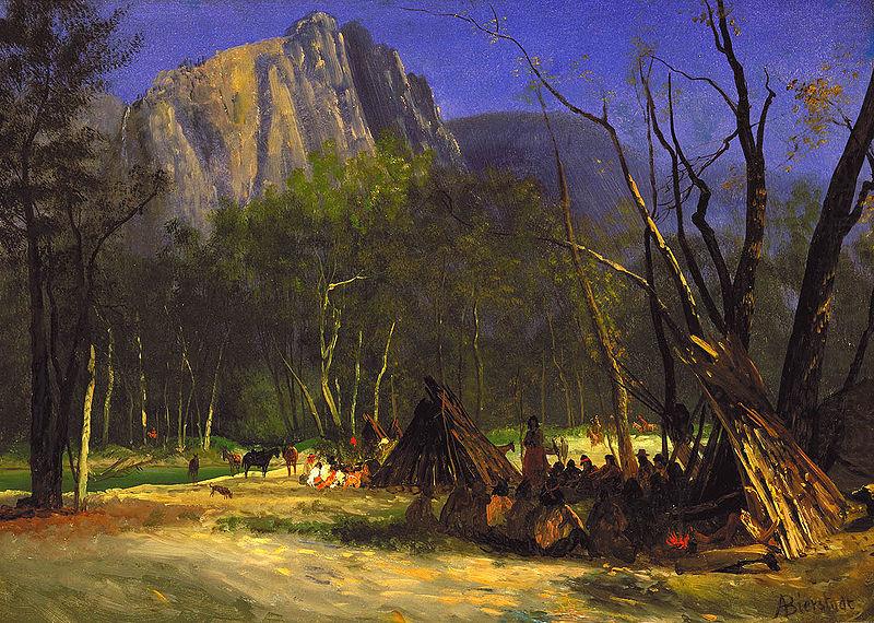 Albert Bierstadt Indians in Council, California china oil painting image